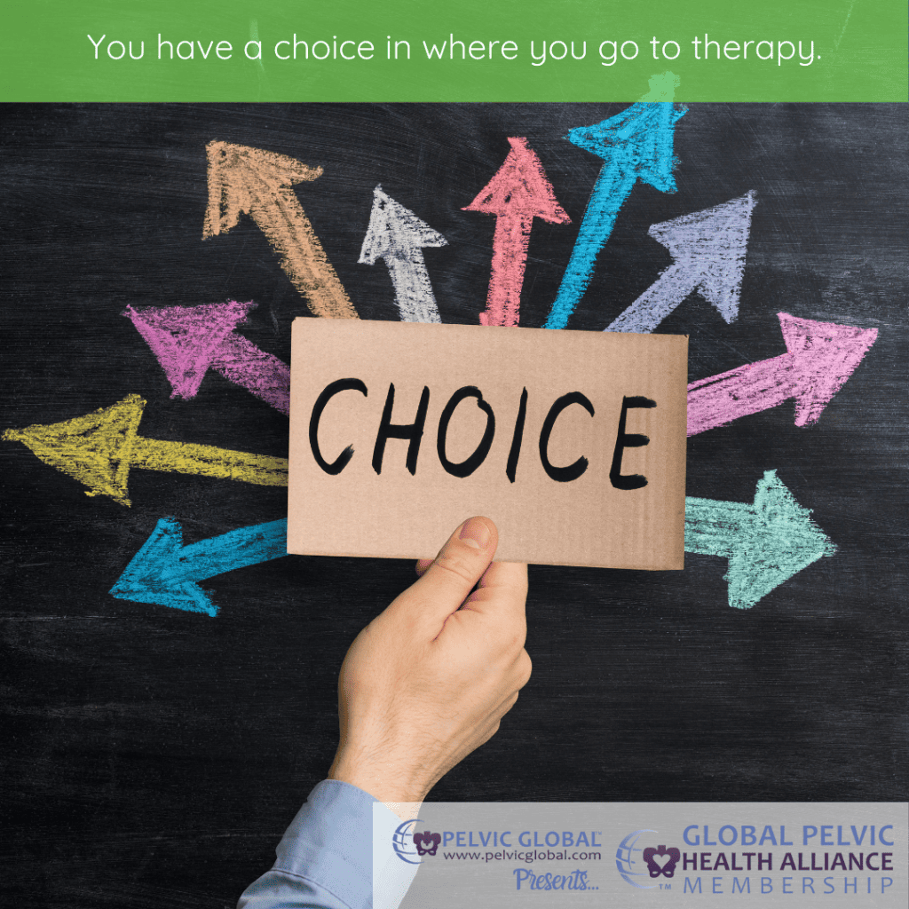 Can I choose where I go to therapy?